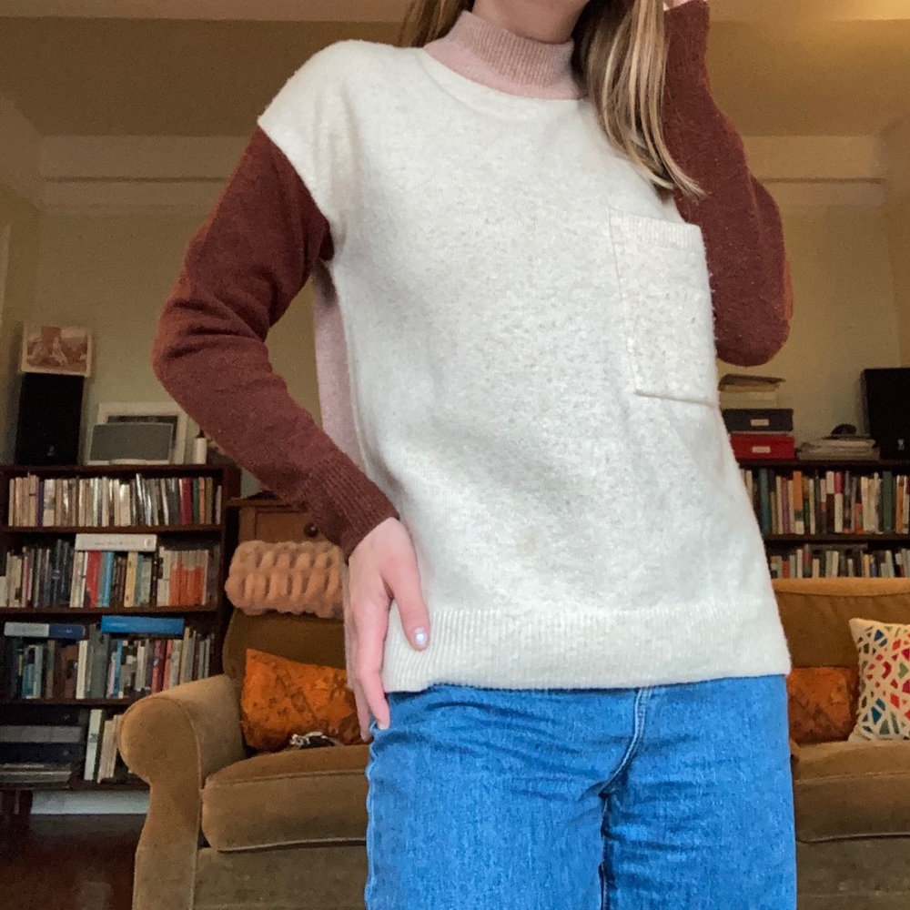 Madewell wool colorblock sweater